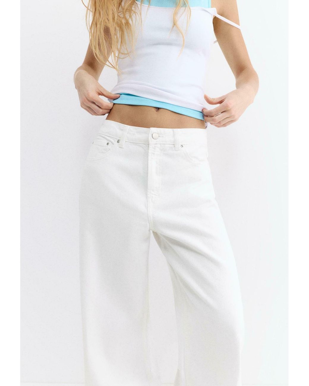 Pull&Bear White Jeans