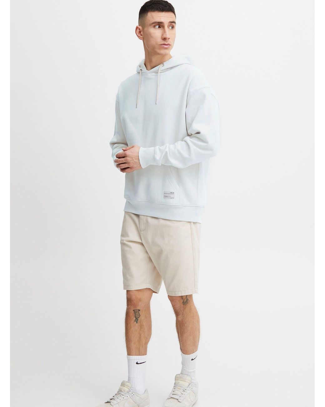Solid Sweatshirt in Blue für Herren