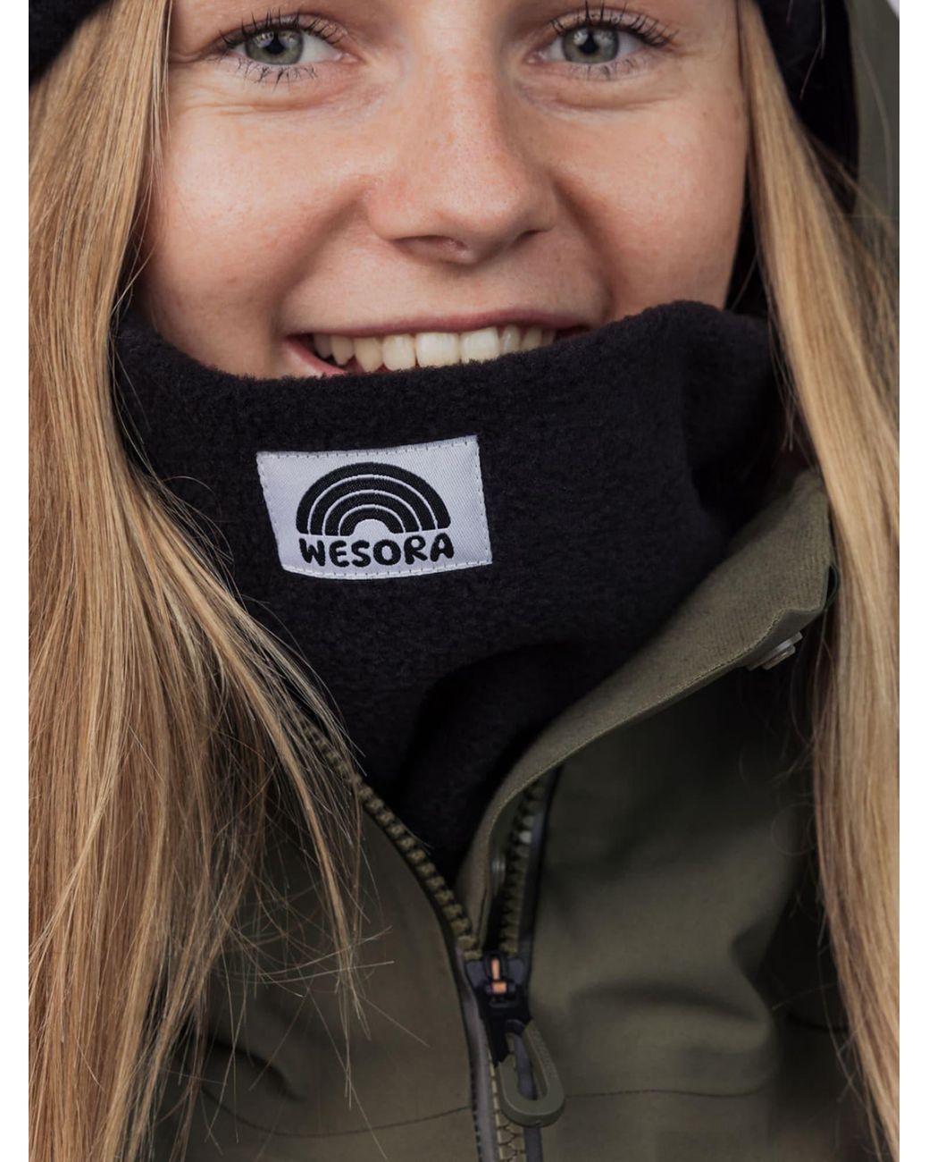 WESORA GmbH Black Schlauchschal Fleece Neckwarmer
