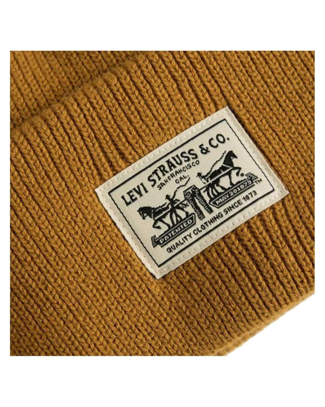Levi's Levis Hut Backpatch Beanie in Natural für Herren