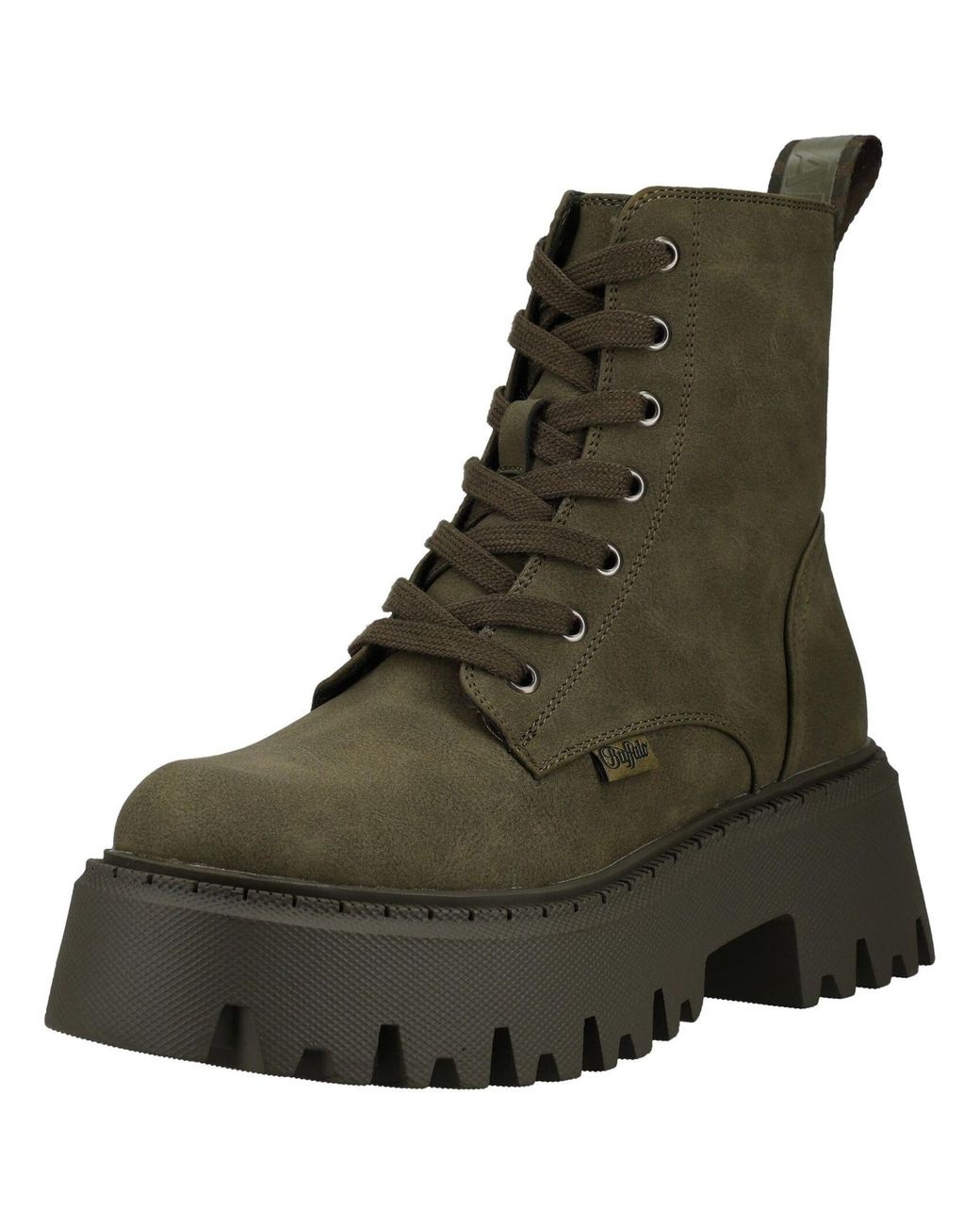 Buffalo Green Schnürstiefelette