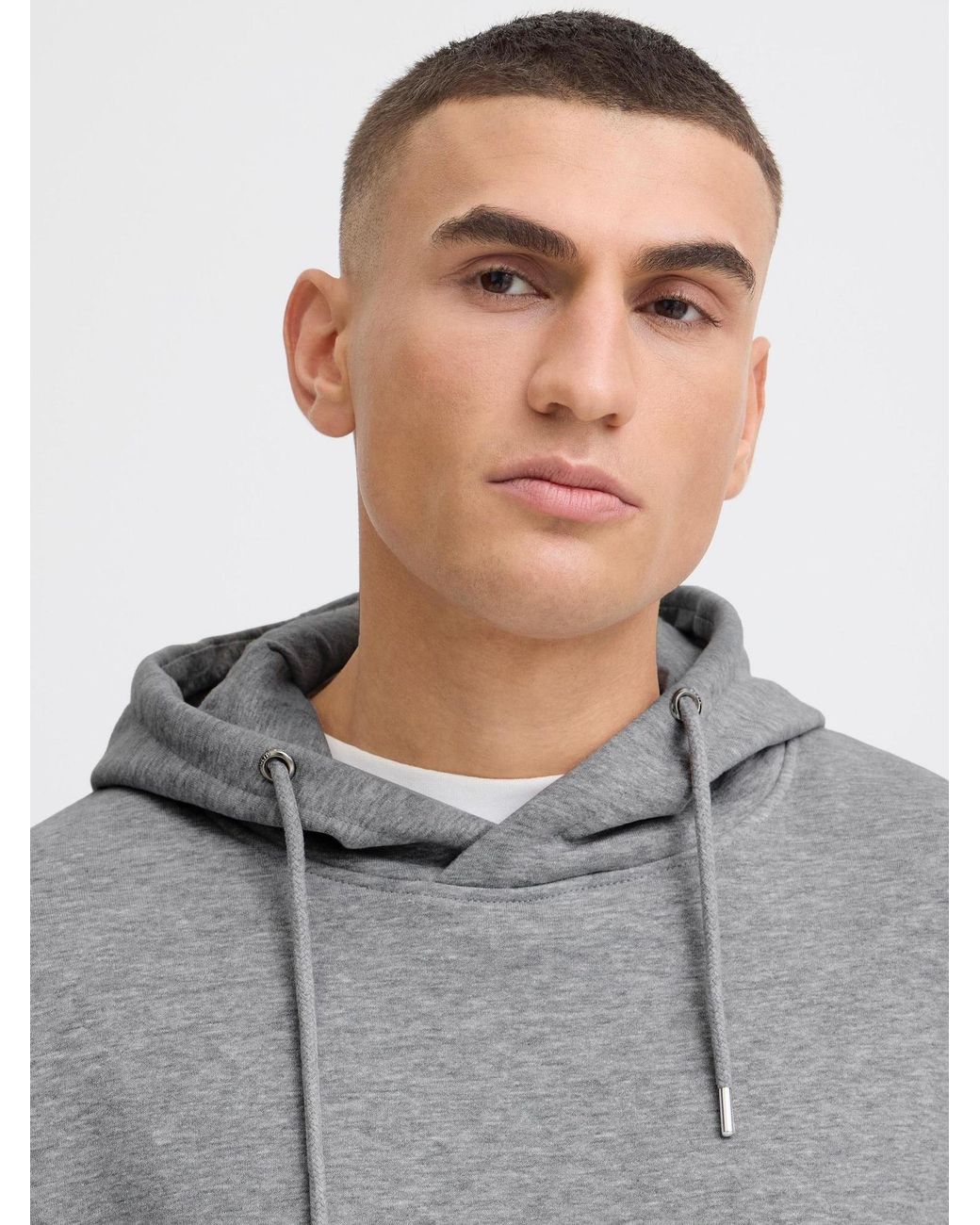 Solid Sweatshirt 'lenz' in Gray für Herren