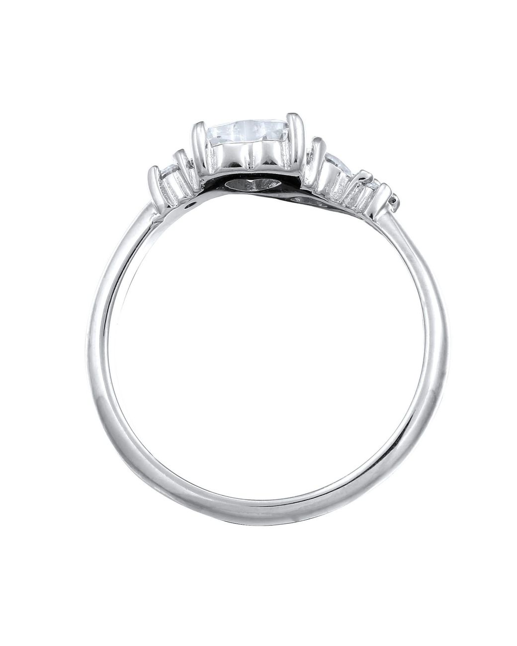 Elli Jewelry White Ring Herz