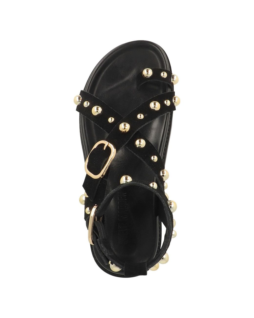 Steve Madden Black Sandale Linear