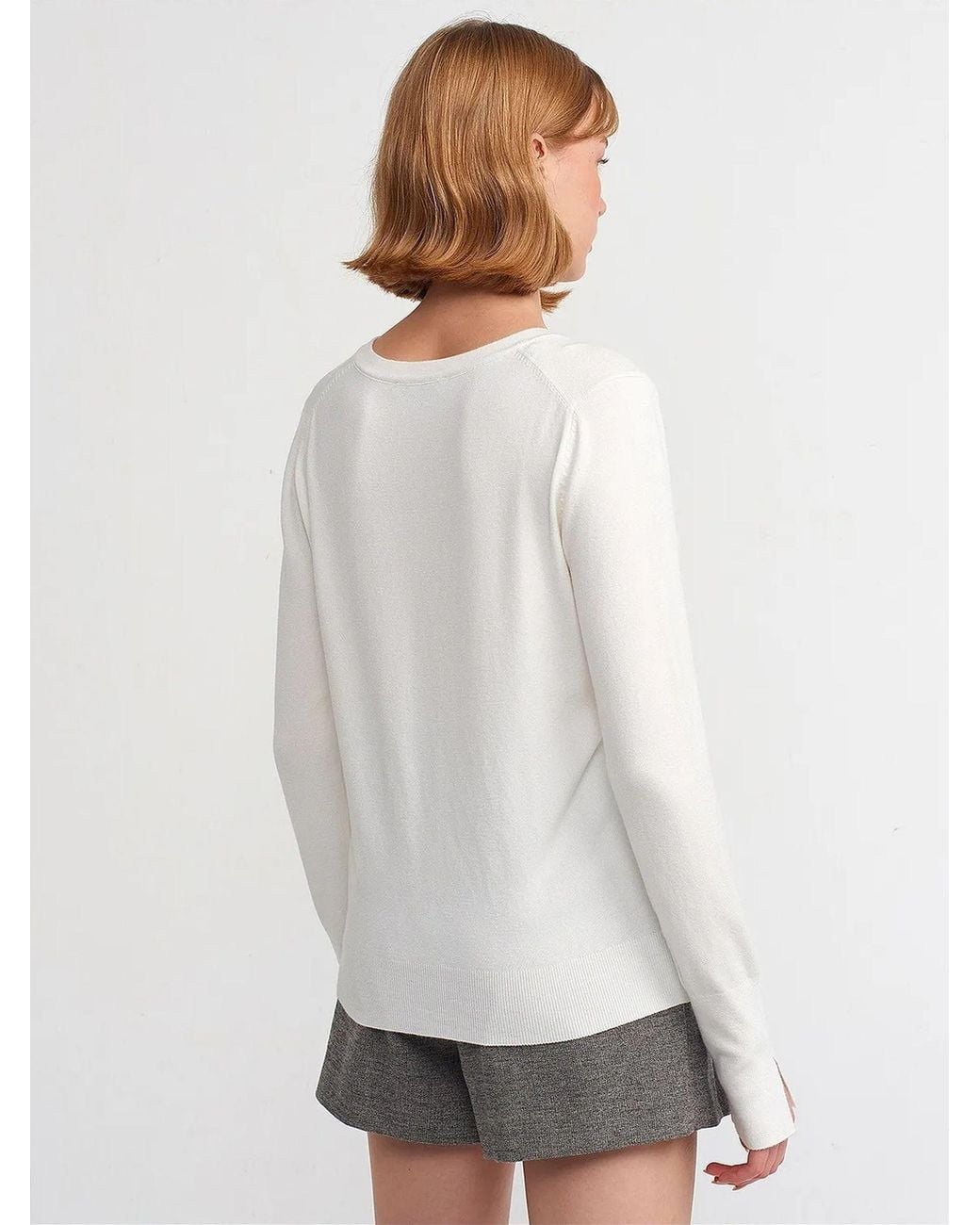 Dilvin Gray Pullover Pullover