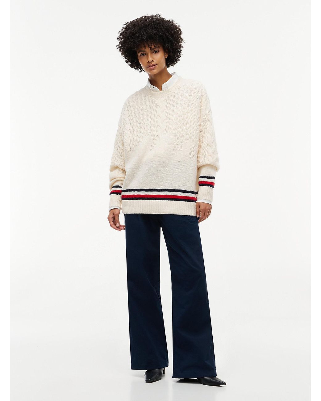Tommy Hilfiger White Pullover