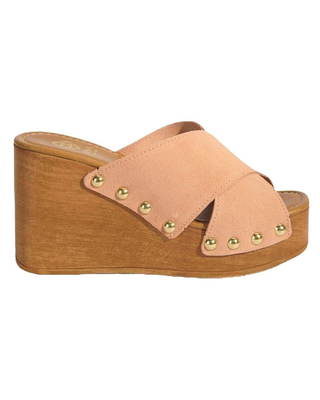 Desa Brown Hausschuh Keilpantoffeln