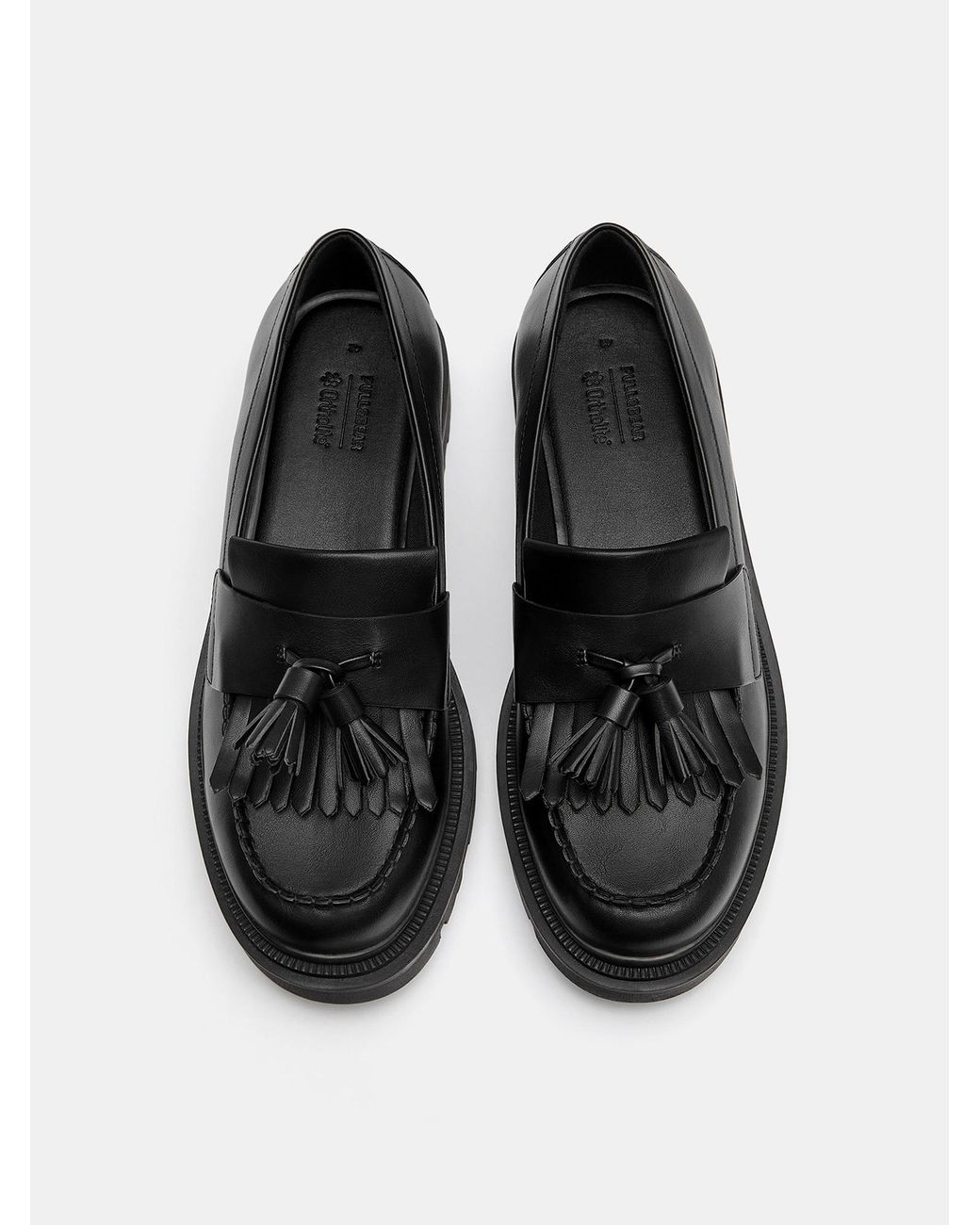 Pull&Bear Slipper in Black für Herren