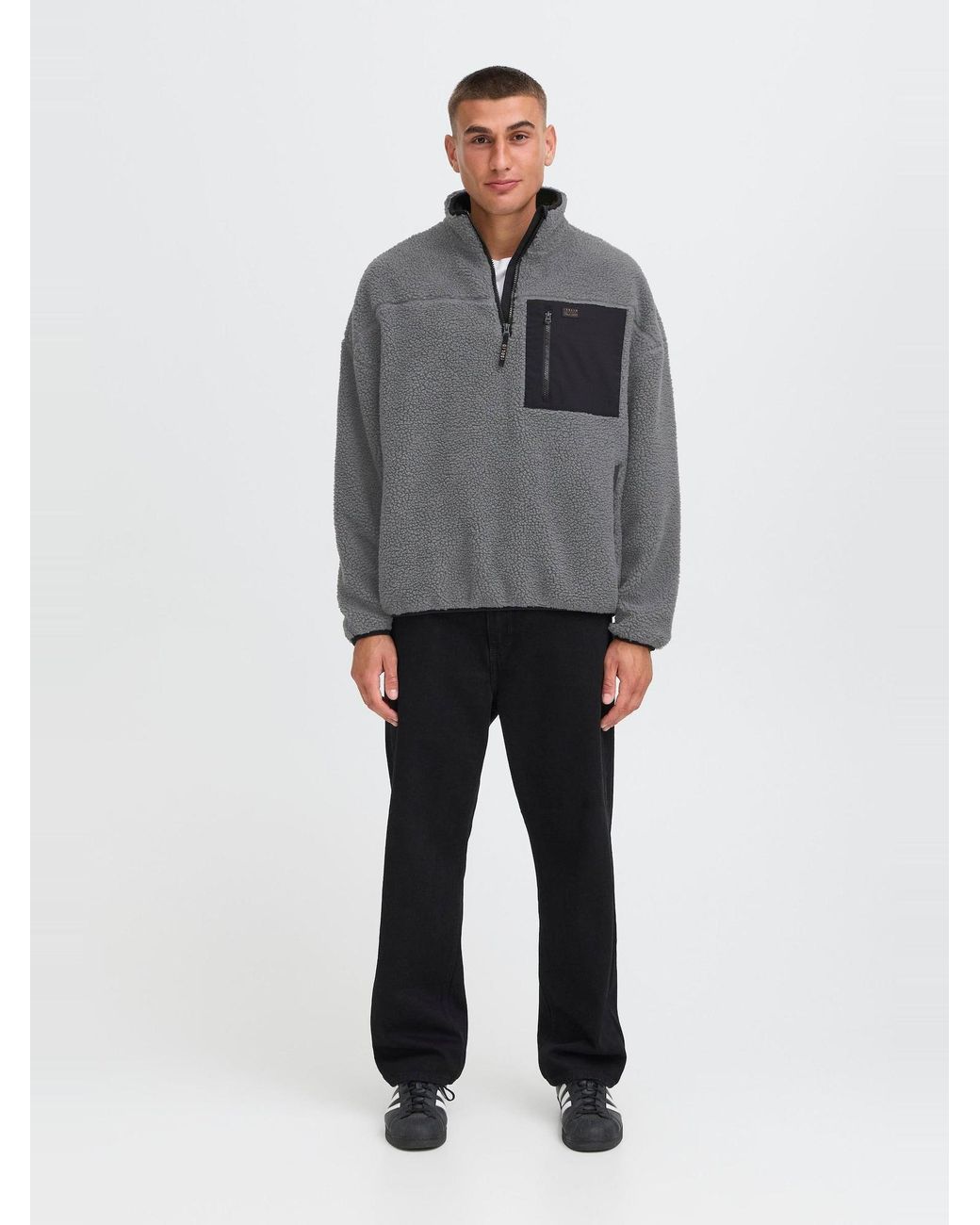 Solid Plüsch-Troyer Sdmcwain in Gray für Herren