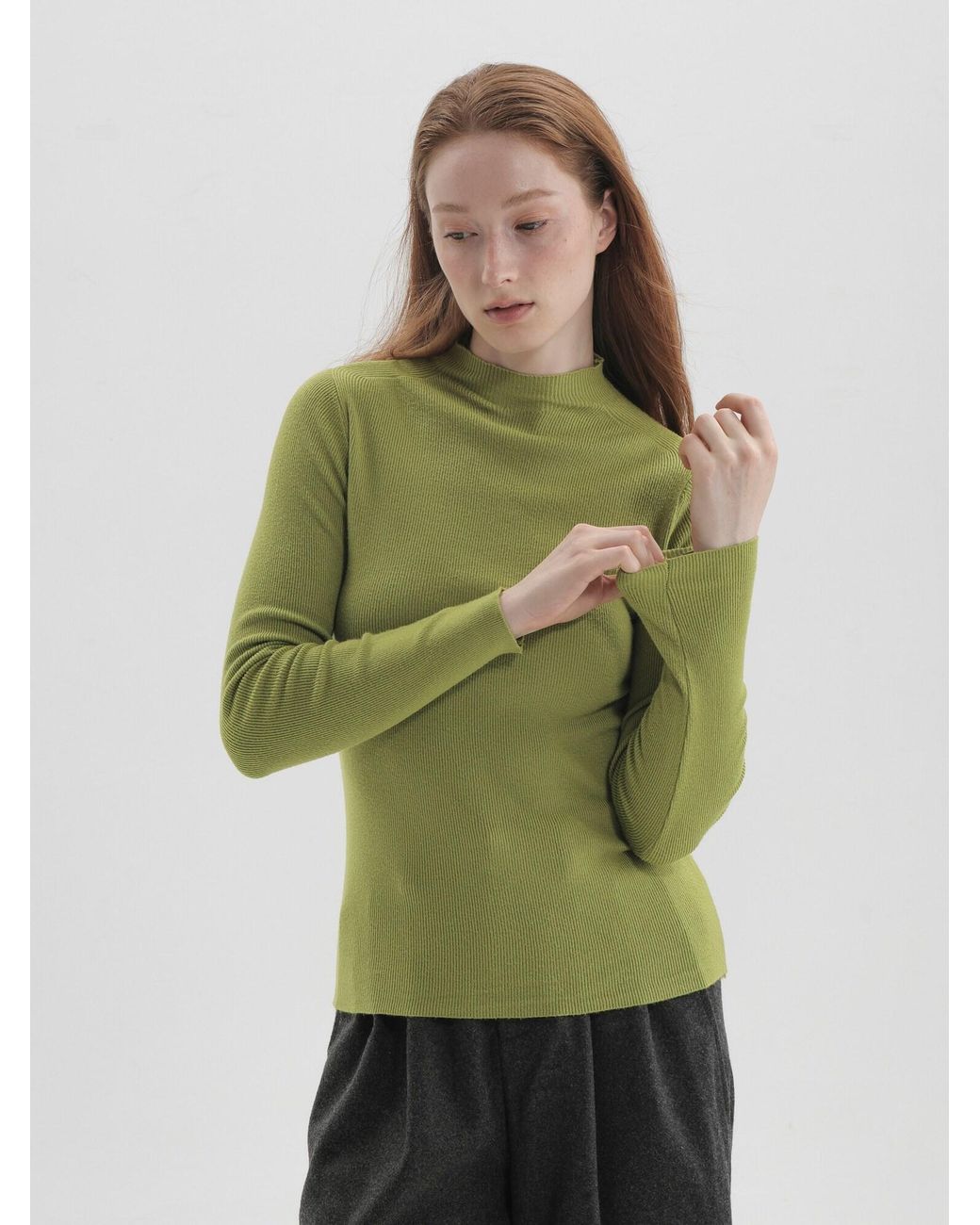 TorWeit Green Pullover Winter Layer Top