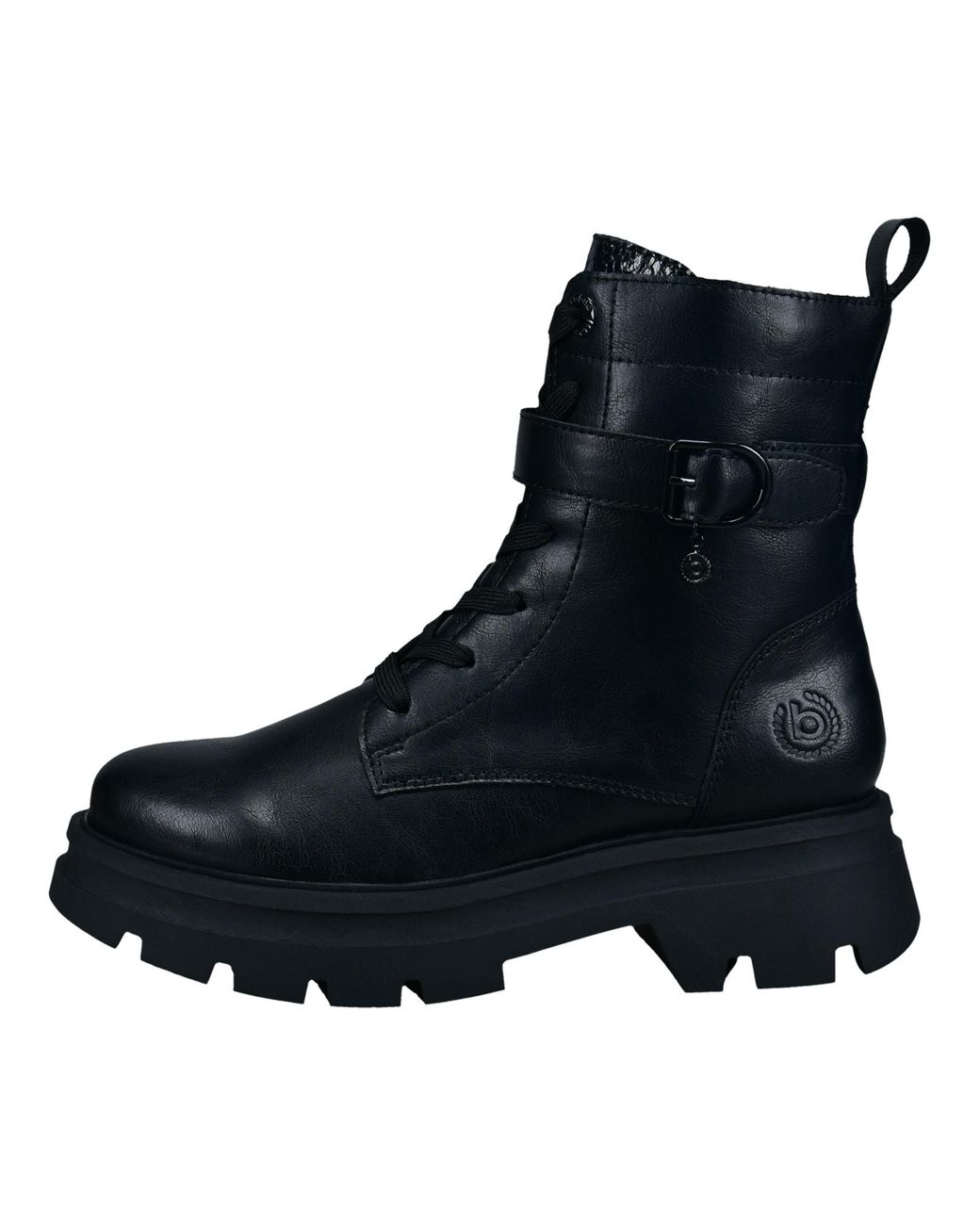 Bugatti Black Schnürstiefelette