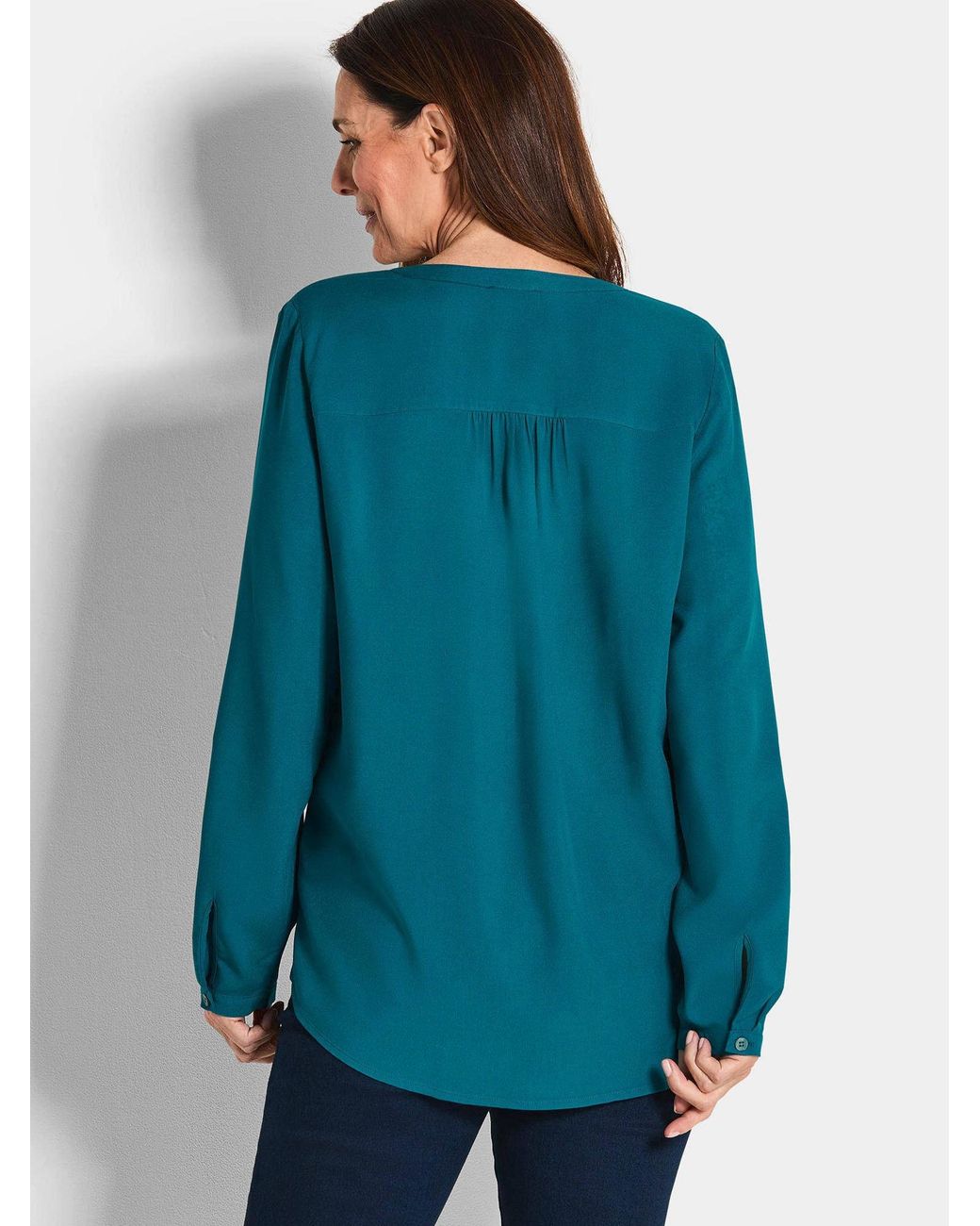 Goldner Blue Bluse