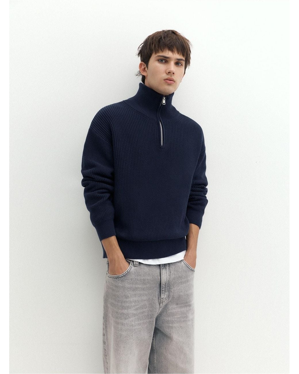 Pull&Bear Pullover in Blue für Herren