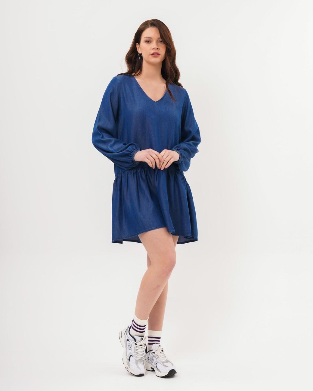 FRESHLIONS Blue Blusenkleid Bonnie
