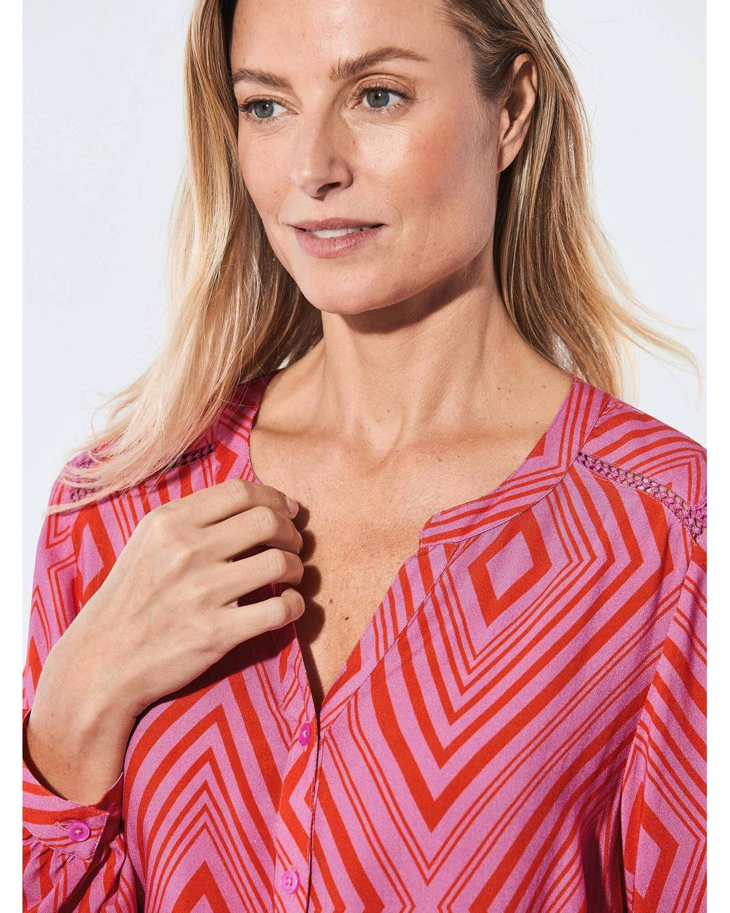 Goldner Pink Bluse