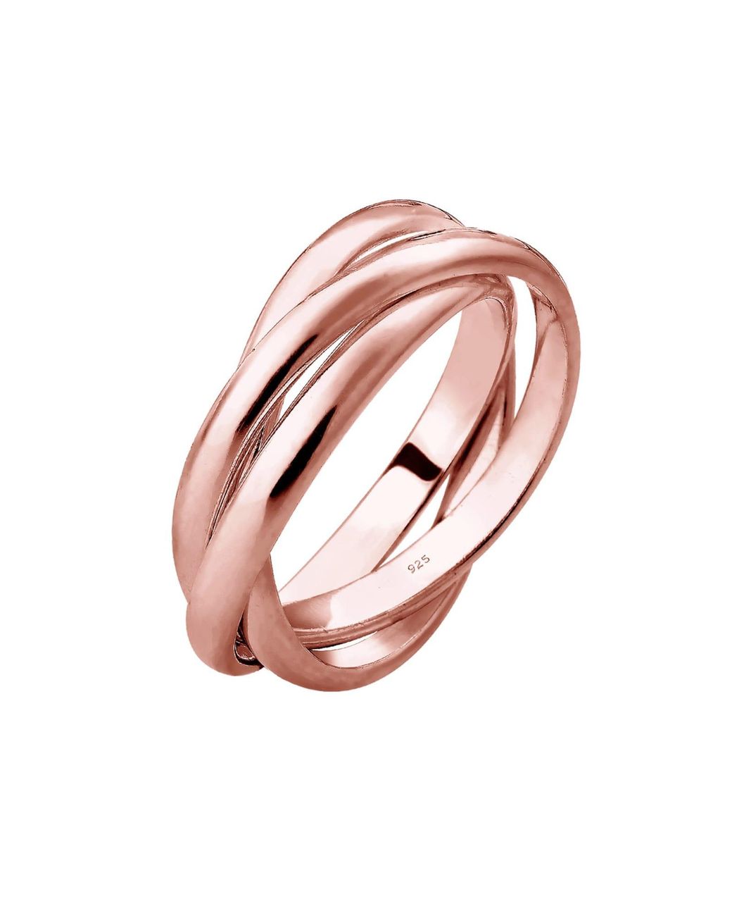 Elli Jewelry Pink Ring Trio