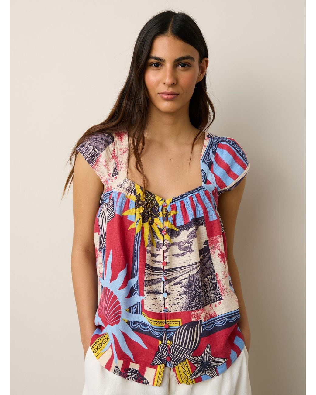 Next Red Bluse