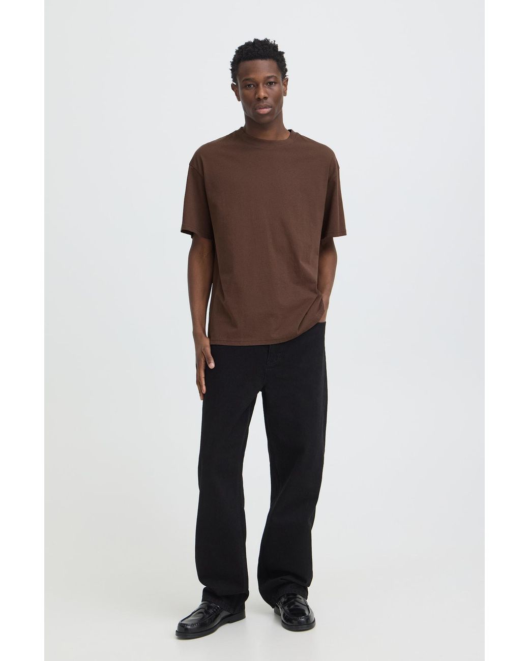 Solid T-Shirt Sdwittle in Brown für Herren