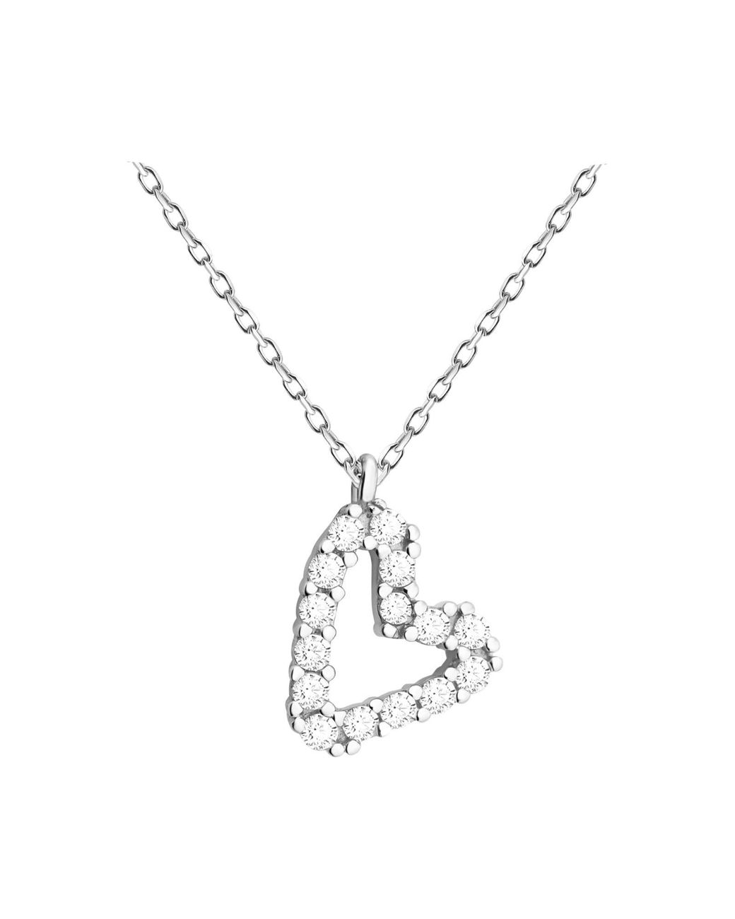 Sofia Milani White Kette Heart