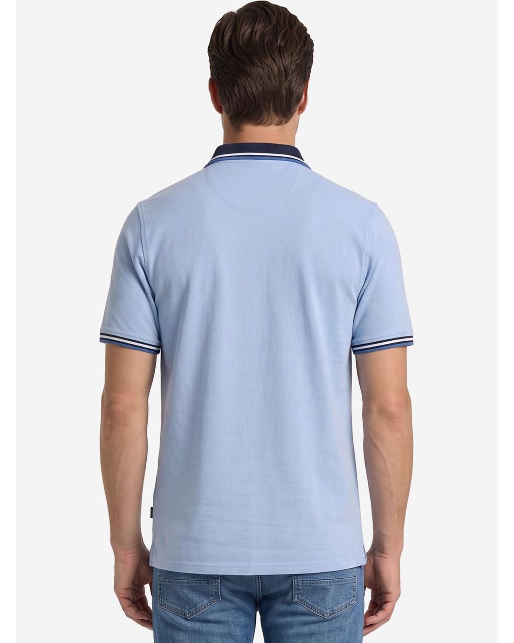 Redmond Shirt Basic in Blue für Herren