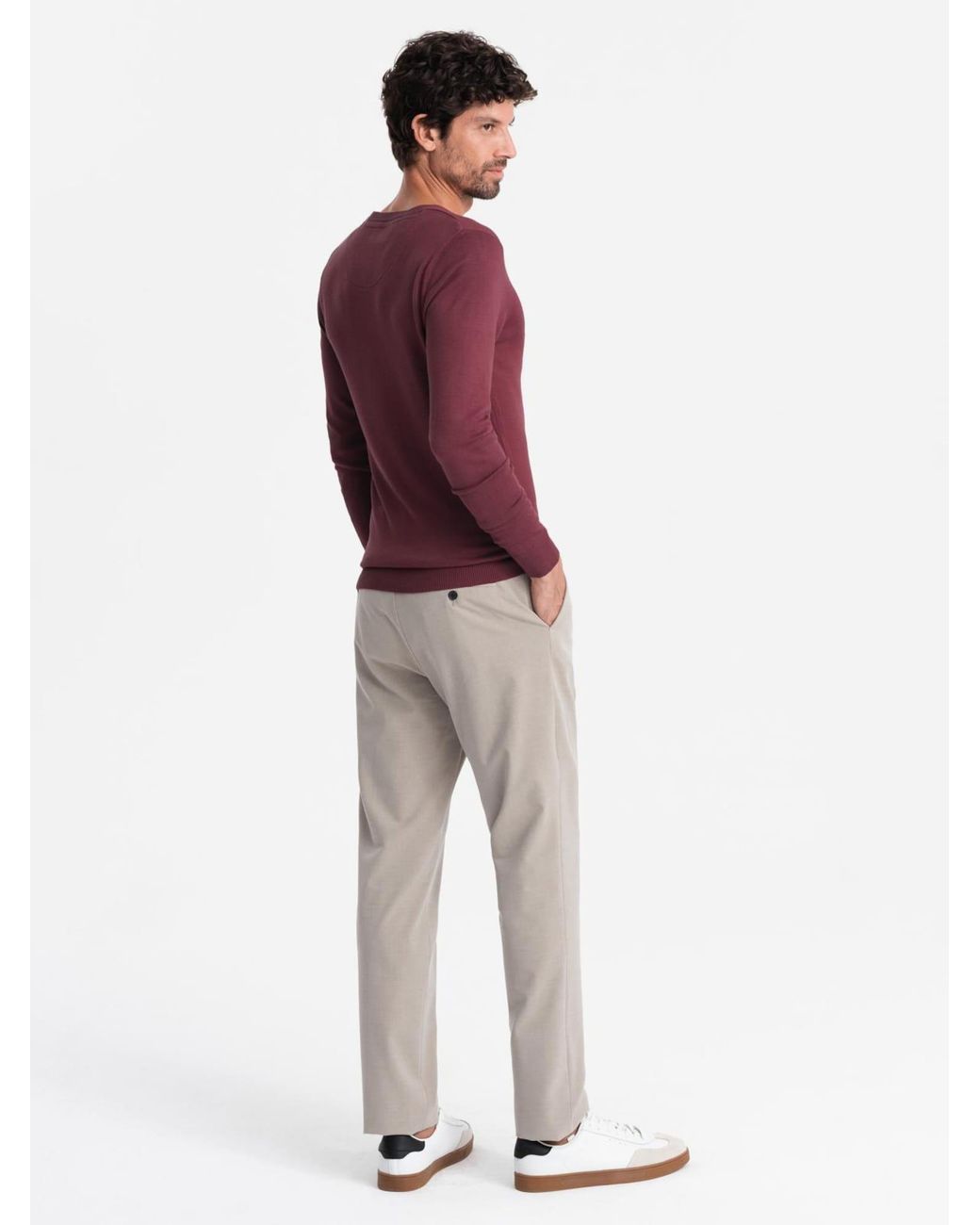 Ombre Pullover in Red für Herren