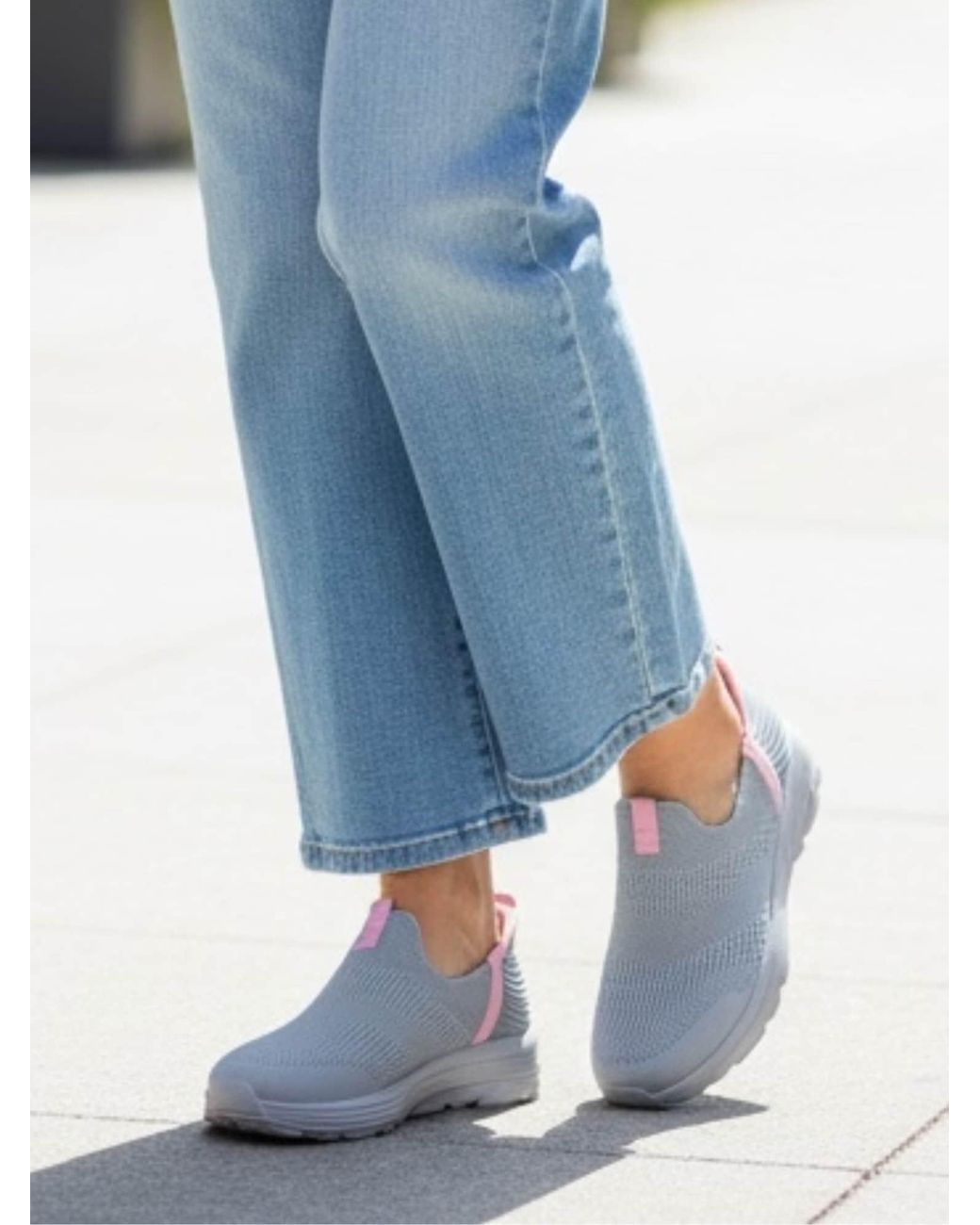 Kumixi Gray Slipper Sneaker