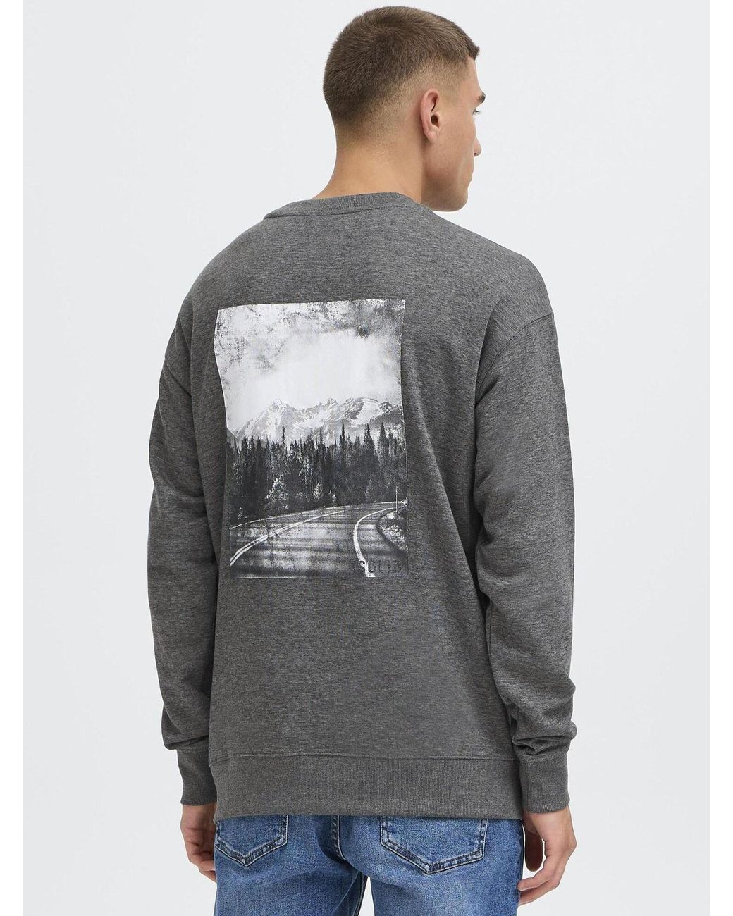 Solid Sweatshirt Sddixon in Gray für Herren