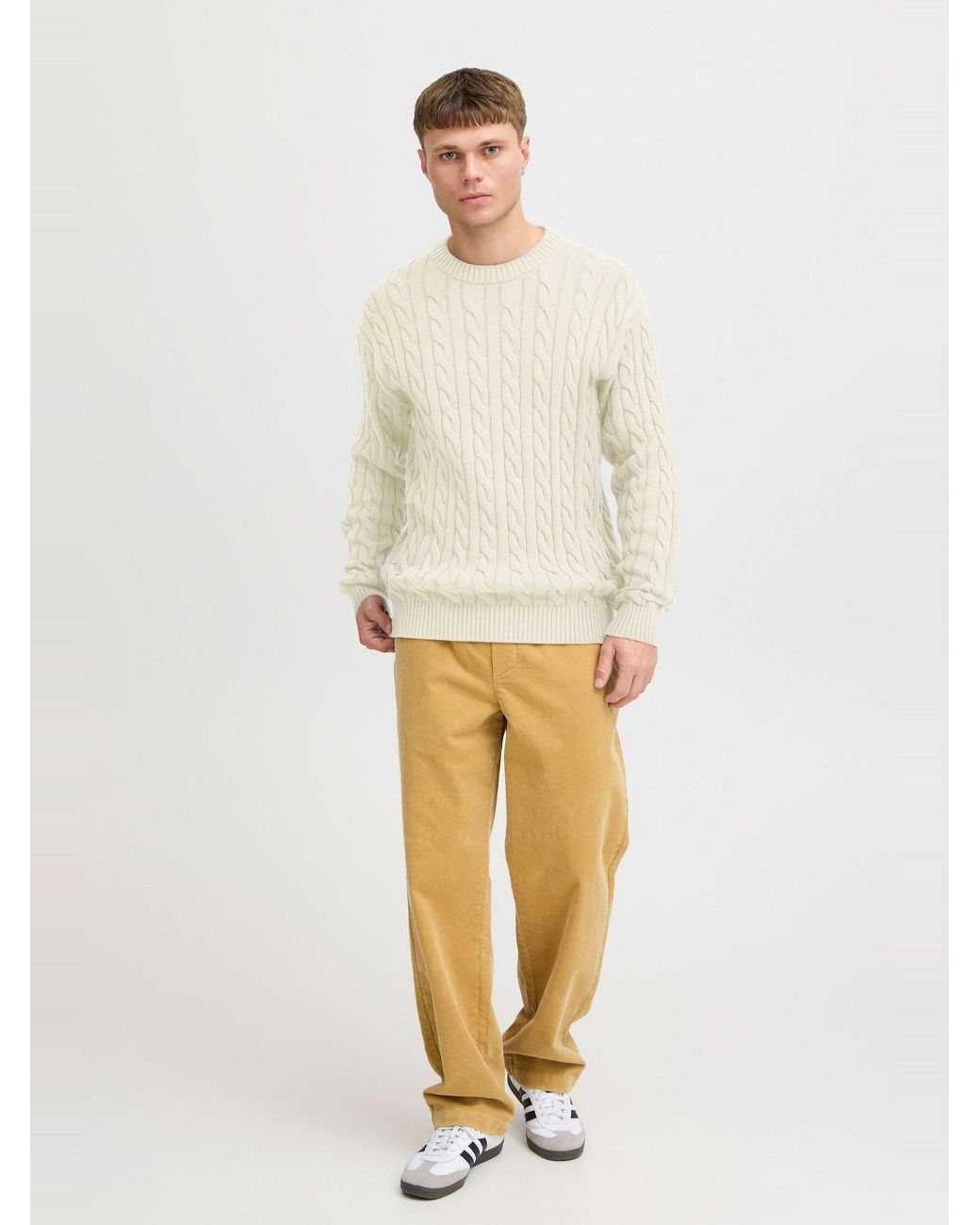 Solid Pullover Malcolm in White für Herren