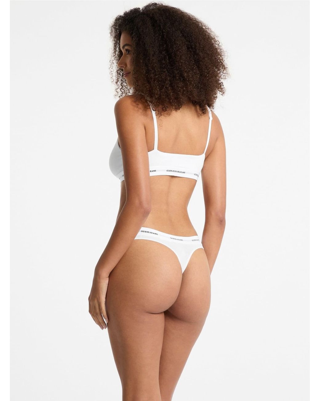 Guess White String