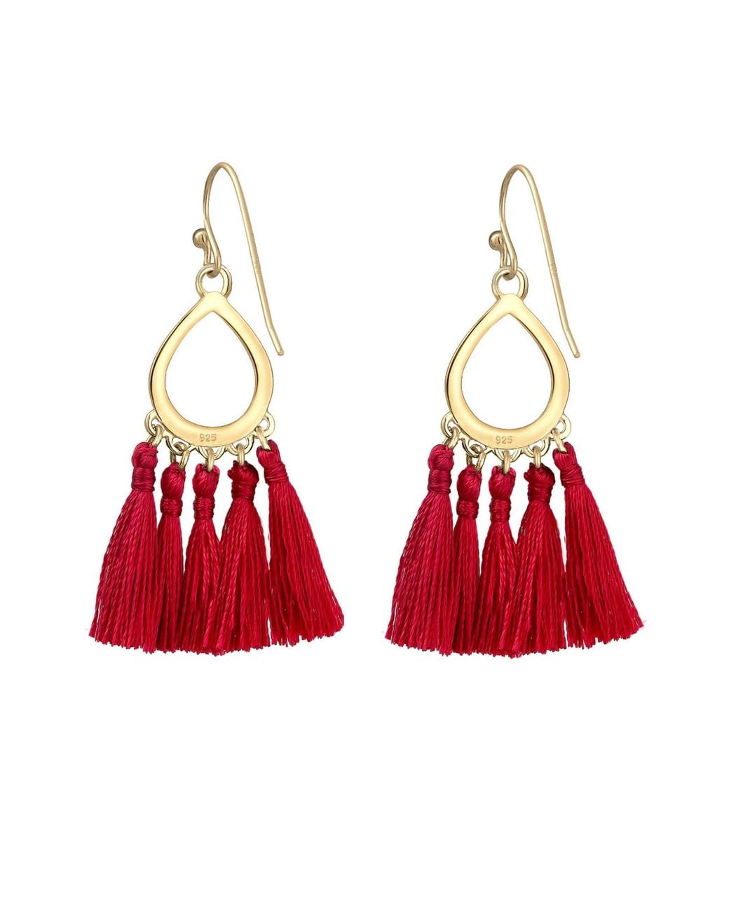 Elli Jewelry Red Ohrringe Boho