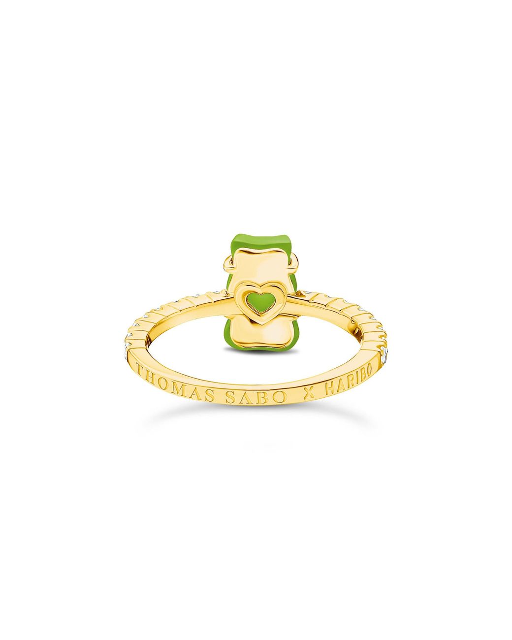 Thomas Sabo Green Ring Goldbär
