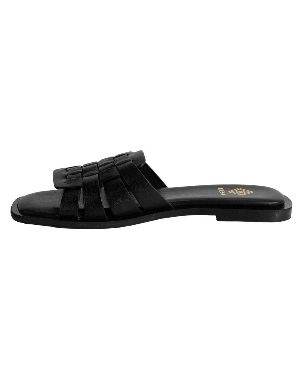 Desa Black Pantolette Hausschuhe