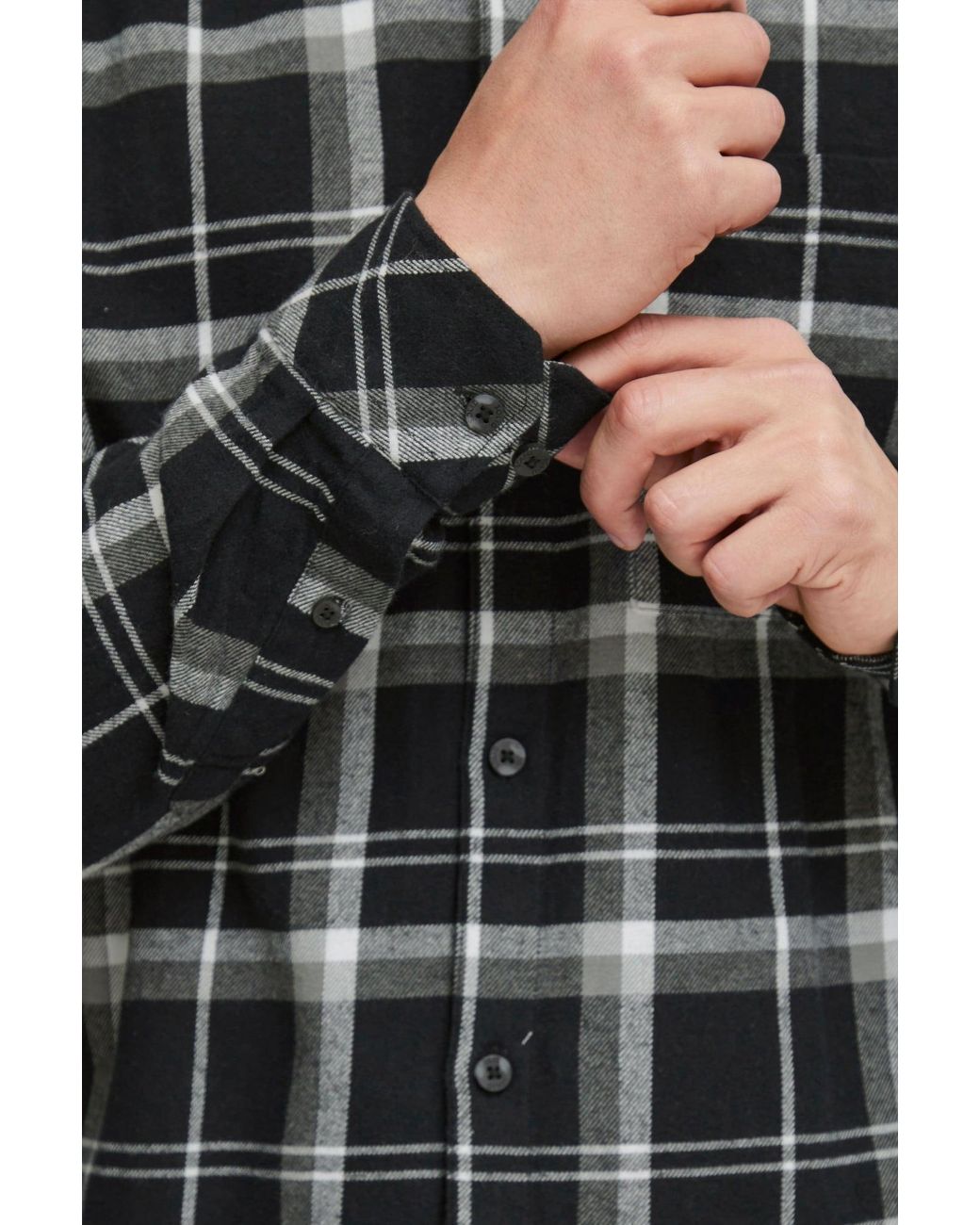 Solid Hemd in Black für Herren