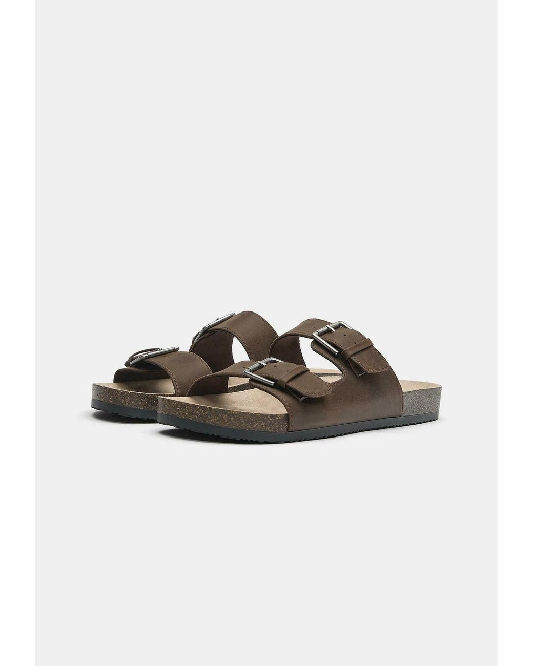 Pull&Bear Pantolette in Brown für Herren