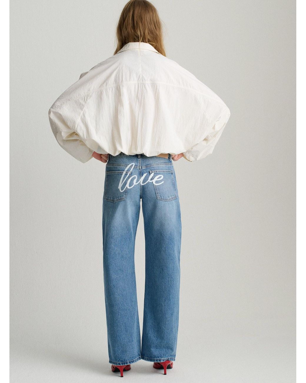 Pull&Bear Blue Jeans Love