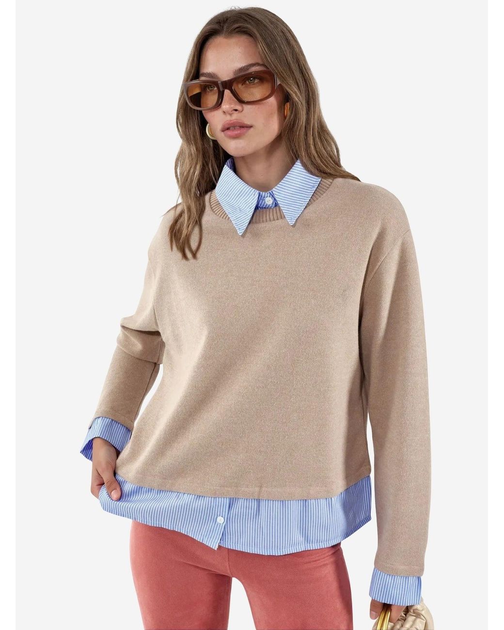 Busem White Pullover
