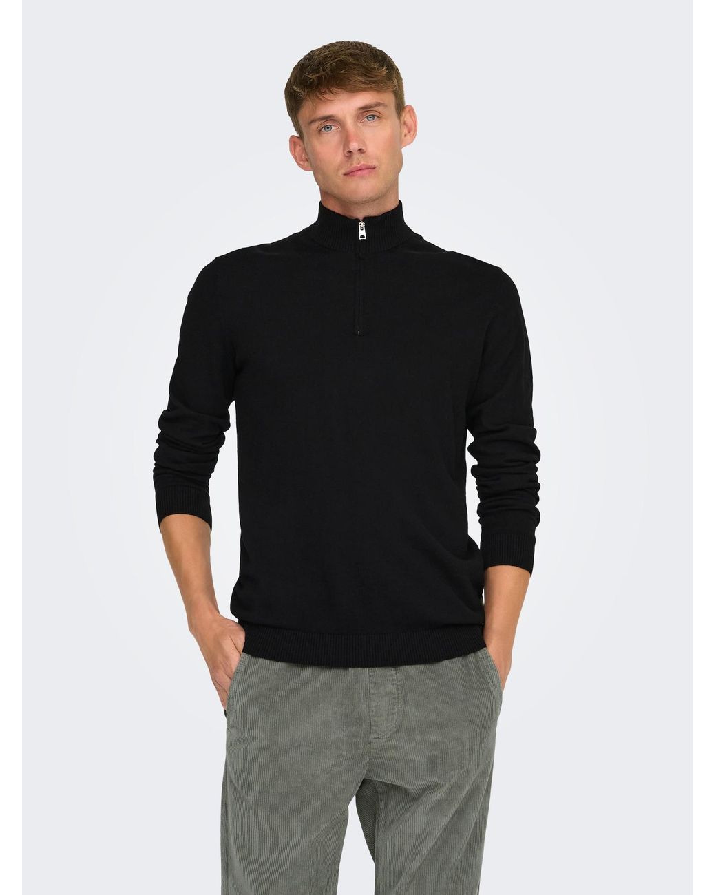 Only & Sons Pullover Onsloui in Black für Herren
