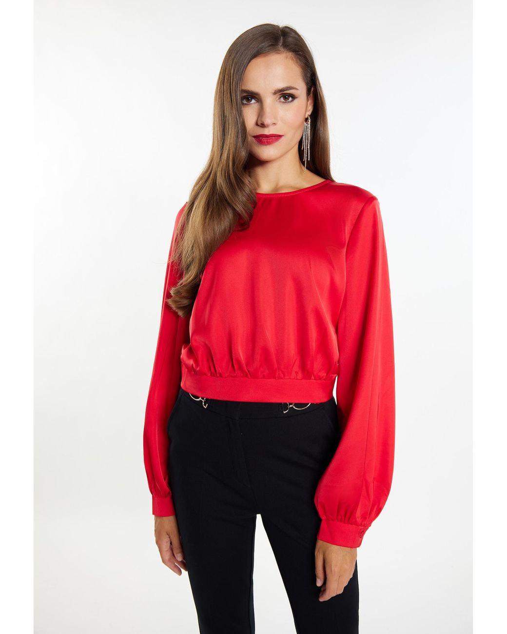 faina Red Bluse