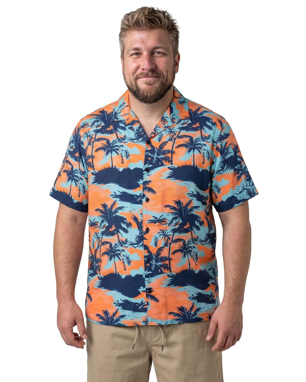 Men Plus Hemd in Blue für Herren