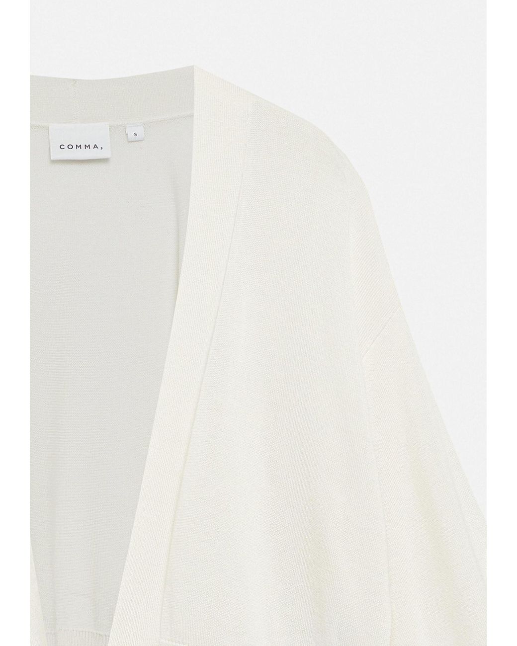 Comma, White Strickjacke