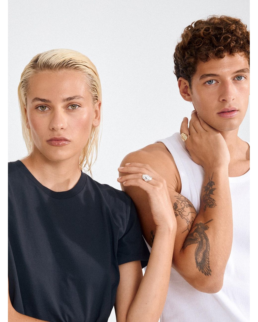 Pilgrim Ring Haze in White für Herren