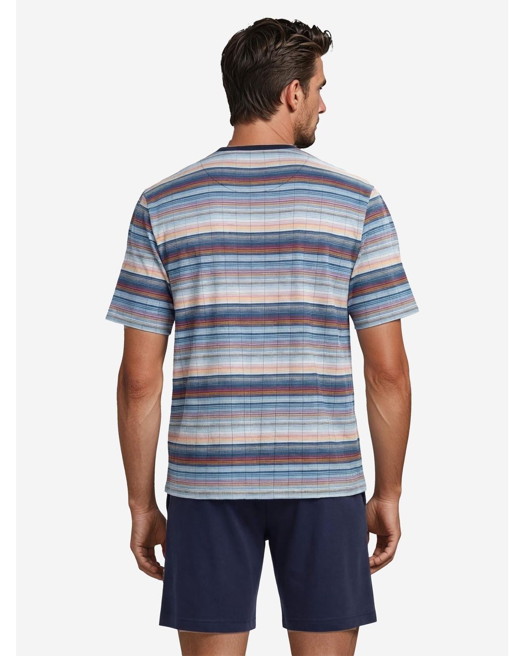 Hajo Pyjama Kurz Klima Komfort in Blue für Herren