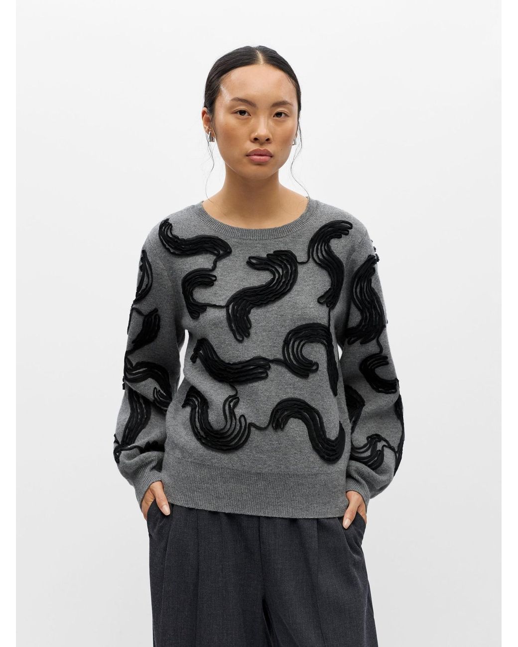 Object Gray Pullover Objfarah