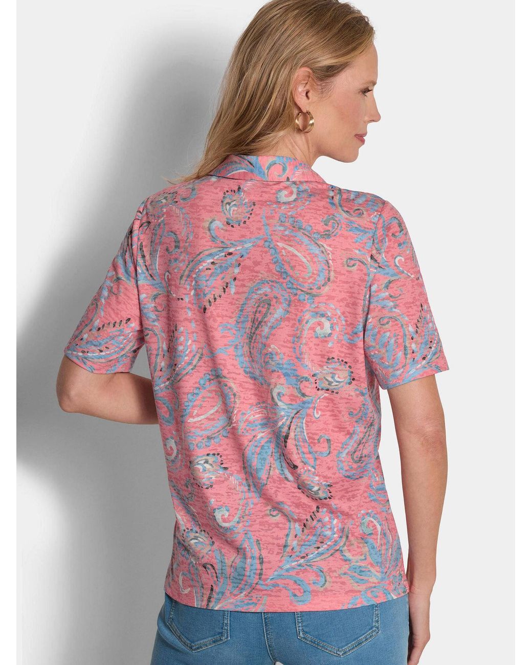 Goldner Pink Bluse