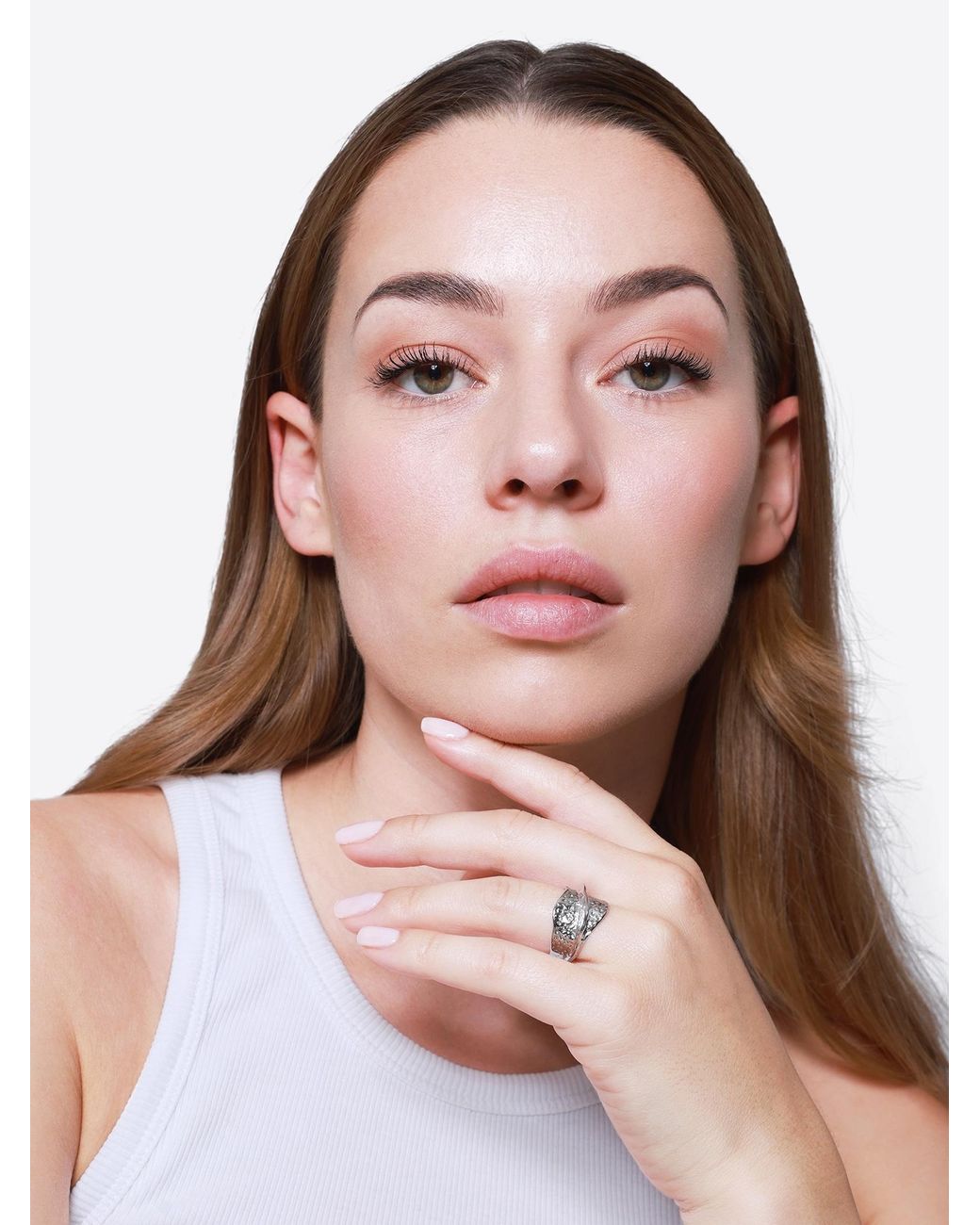 Heideman White Ring Irmeli