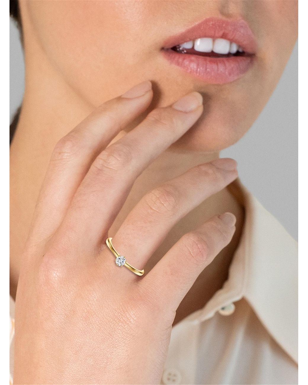 Trilani Metallic Ring