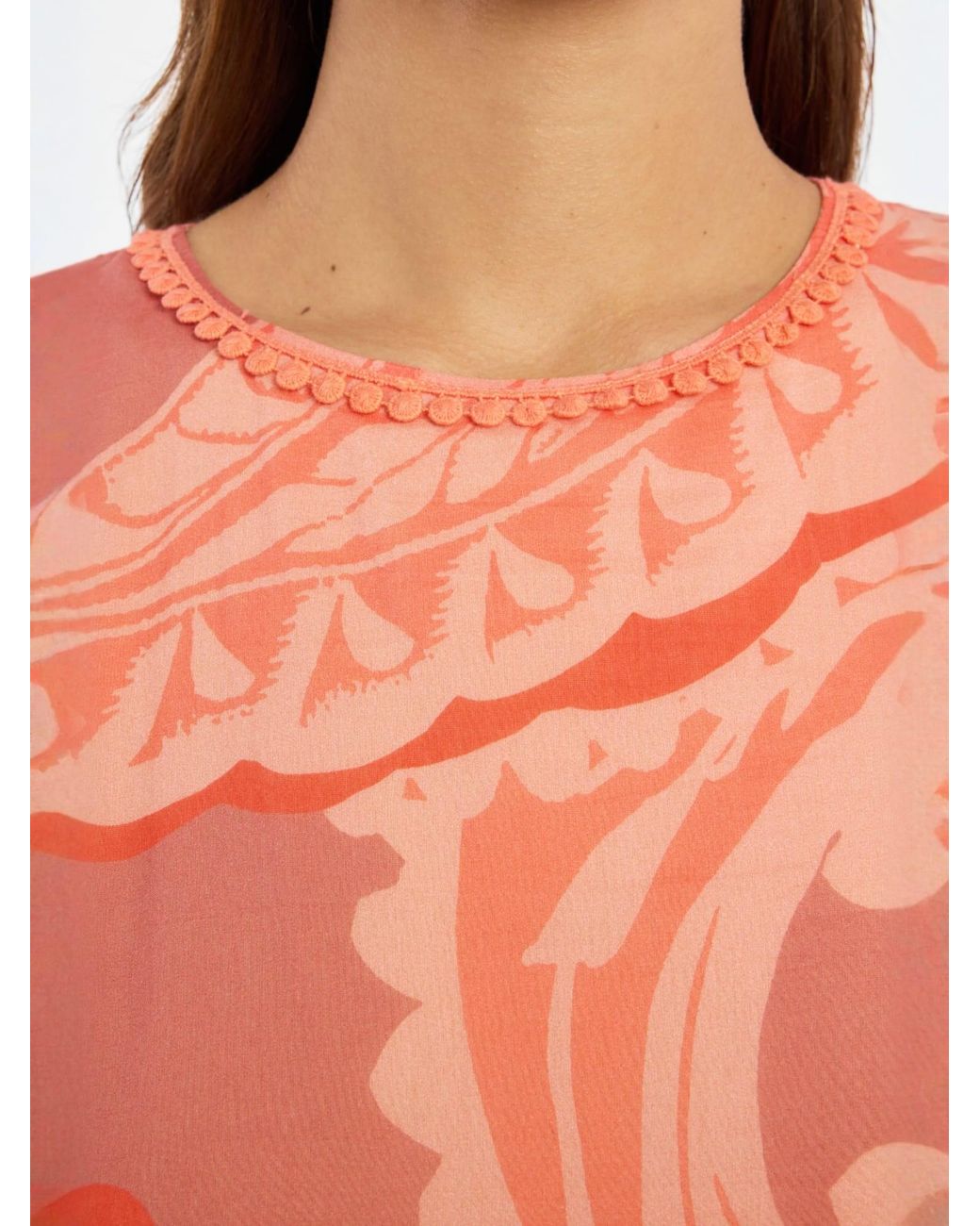 Ana Alcazar Orange Kleid Deasy