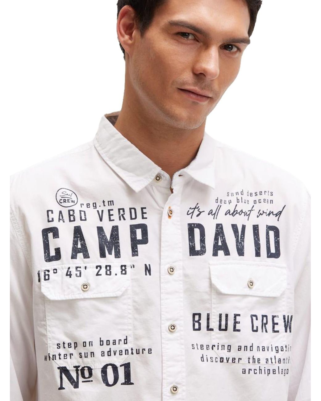Camp David Hemd in White für Herren