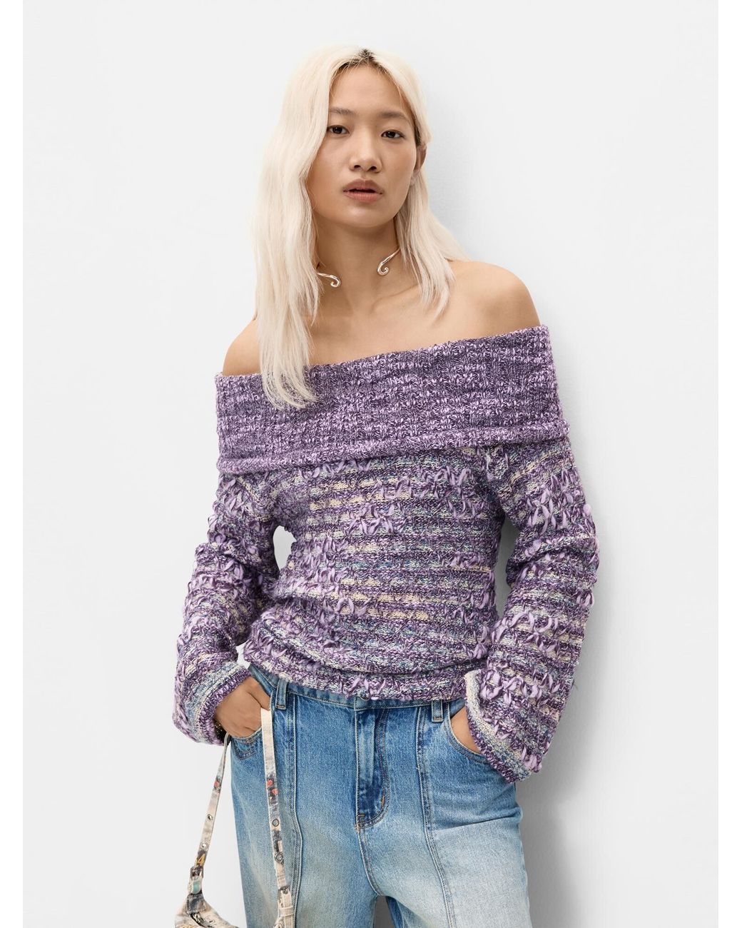 Desigual Purple Pullover