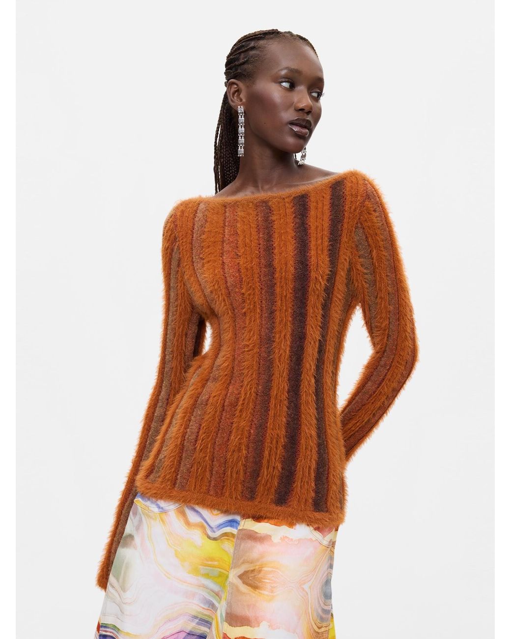 Desigual Brown Pullover
